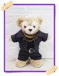 画像1: 【予約受付中】ダッフィー 衣装 ぬいばサイズ (身長14cm) Number 風 LIVE 黒ジャケット コスチューム 服 Ni25 (1)