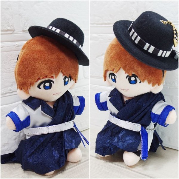 画像2: Hey15thぬいぐるみ サイズ コスチューム 服 縦じまメンカラ 衣装 青担当 hdn767 (2)