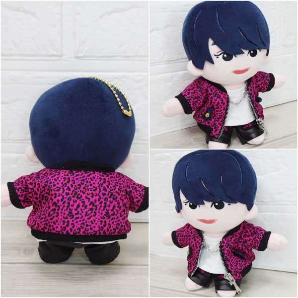 画像2: 【予約受付中】はぴぬい ヒョウ柄 コスチューム 衣装 服 hi24 紫 担当 (2)