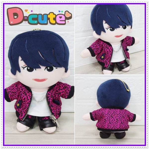 画像3: 【予約受付中】はぴぬい ヒョウ柄 コスチューム 衣装 服 hi24 紫 担当 (3)