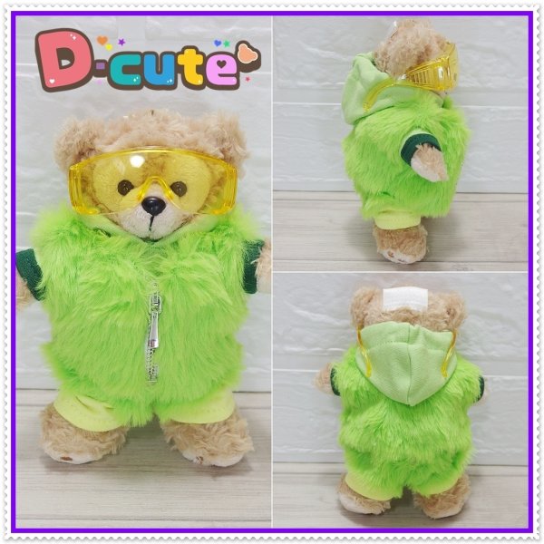 画像4: 【予約受付中】ダッフィー 衣装 Sサイズ (43cm) Number 紅白風 コスチューム 服 Ni49 (4)