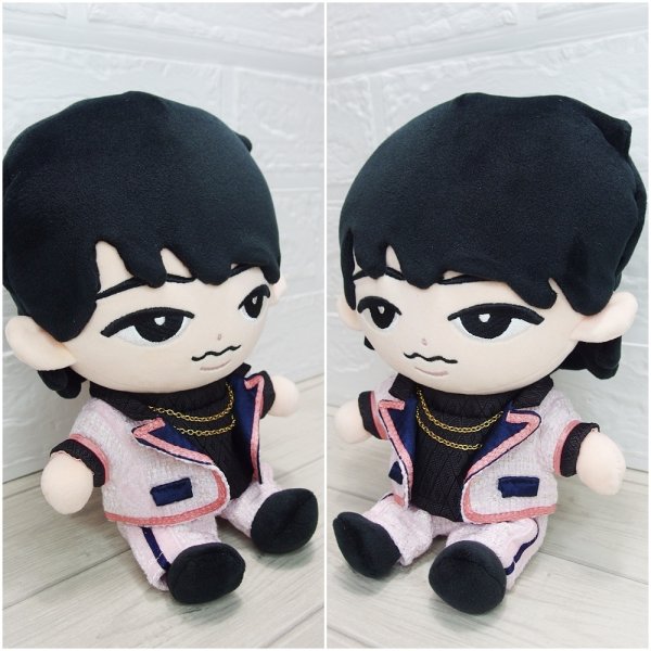 画像2: 【予約受付中】すのチル BIGぬいぐるみ コスチューム ピンクツイード 衣装 紫担当 sb206 (2)