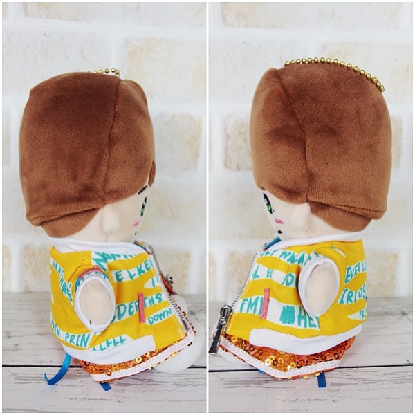 画像4: 【予約受付中】  ちびぬい 衣装 コスチューム 服 na155 soda pop オレンジ衣装 緑担当 (4)