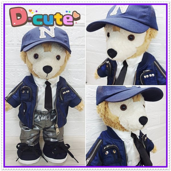 画像3: 【予約受付中】ダッフィー 衣装 Sサイズ (身長43cm) Number 風 紺色 コスチューム 服 Ni52 (3)