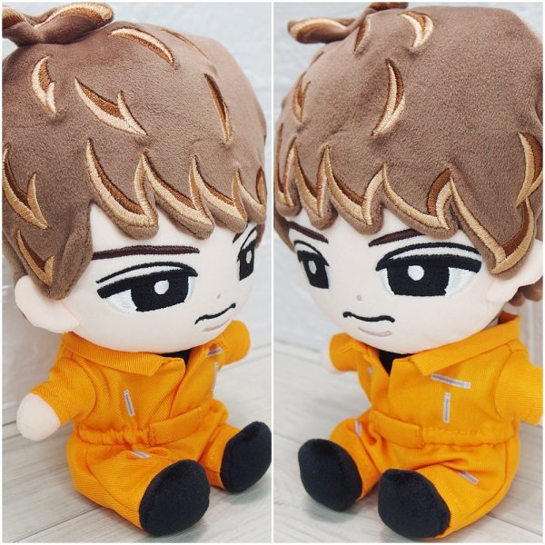 画像2: すのチル BIGぬいぐるみ コスチューム 服 それスノ つなぎ 衣装 オレンジ sb175 (2)