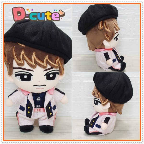 画像4: 【予約受付中】 すのチル BIGぬいぐるみ コスチューム ピンクツイード 衣装 オレンジ担当 sb205 (4)