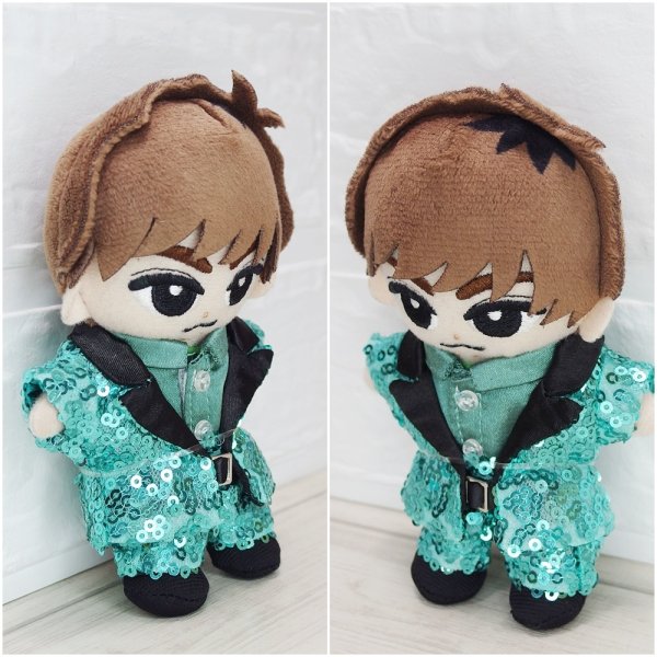 画像7: 2025 スタジアム スパンコール衣装 (すのチル小/BIG選択) 緑担当 sn444 (7)