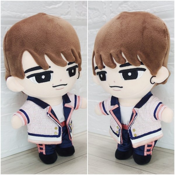 画像2: 【在庫処分SALE中】すのチル BIGぬいぐるみ コスチューム ピンクツイード 衣装 青担当 sb207 (2)