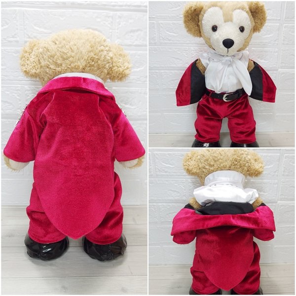 画像4: 【予約受付中】ダッフィー Sサイズ 赤ベロア 服 コスチューム 衣装 影 IM01 (4)