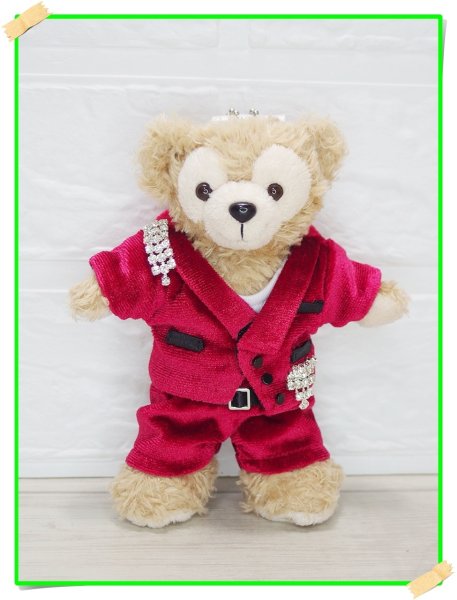 画像3: 【予約受付中】ダッフィー ぬいばサイズ 赤ベロア 服 コスチューム 衣装 基 IM15 (3)