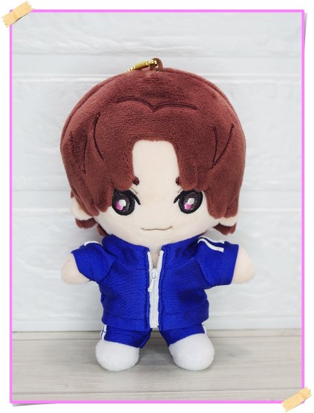 画像1: 【予約受付中】手つなぎスト衣装  青ジャージ コスチューム 服 six19 (1)