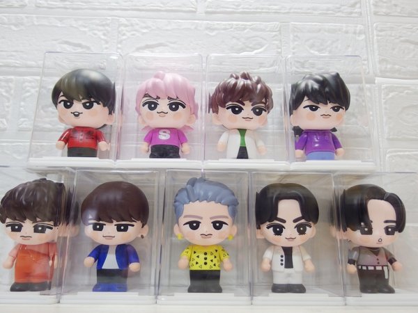 画像4: 3個セット ソフビ 観賞用 ケース 白台座 acp04 (4)