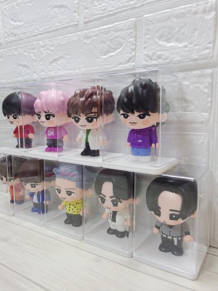 画像3: 3個セット ソフビ 観賞用 ケース 透明 acp03 (3)