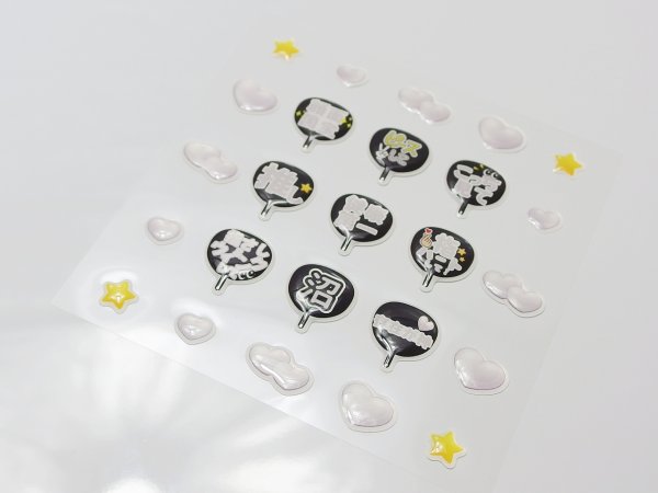 画像8: プックリシール オタ活に！ acs01 うちわ (8)