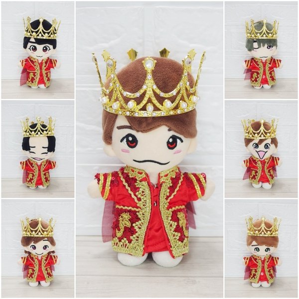 画像1: ちびぬい 2026 王冠 赤 コスチューム  na190 (1)