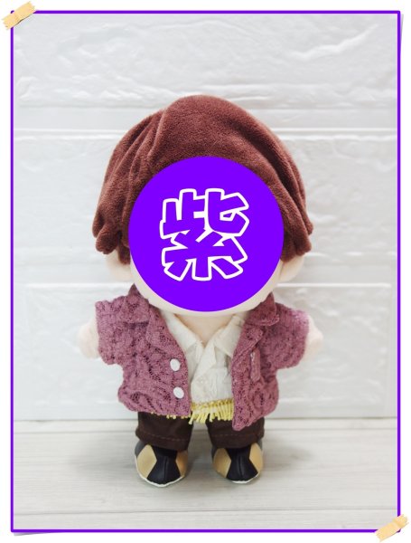 画像1: 嵐 ちびぬい コスチューム 衣装 five 風 衣装 紫担当 a500 (1)