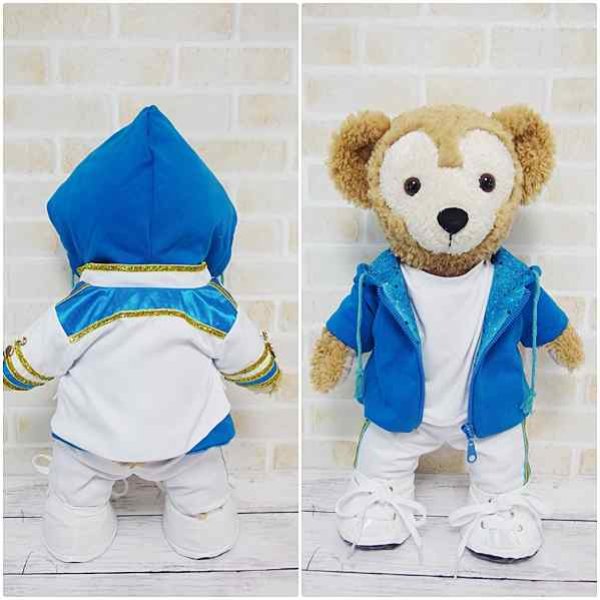 画像4: 【予約受付中】  ダッフィー 衣装 Sサイズ (身長43cm) Lil 風コスチューム 服 L04 青 (4)