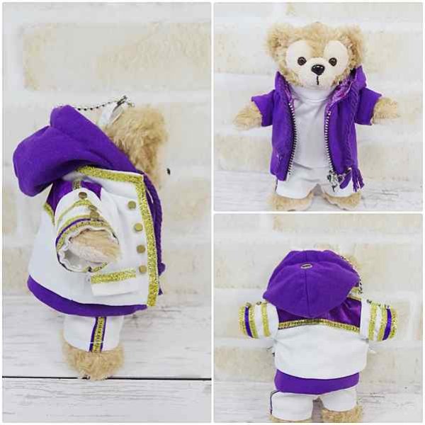 画像3: 【予約受付中】  ダッフィー 衣装 ぬいばサイズ (14cm) コスチューム 服 Lil05 紫 (3)