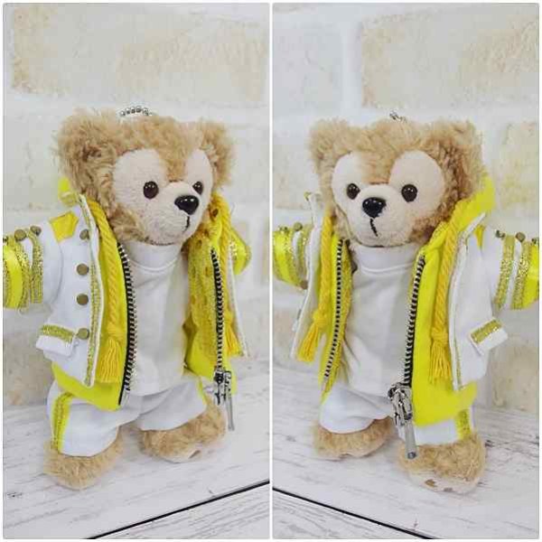 画像2: 【予約受付中】 ダッフィー 衣装 Lil 風 ぬいばサイズ (14cm) コスチューム 服 L07 黄色 (2)