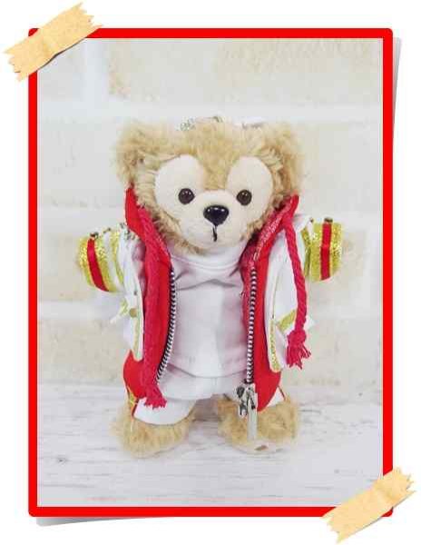 画像1: ダッフィー 衣装 Lil 風 ぬいばサイズ (14cm) コスチューム 服 L08 赤 (1)