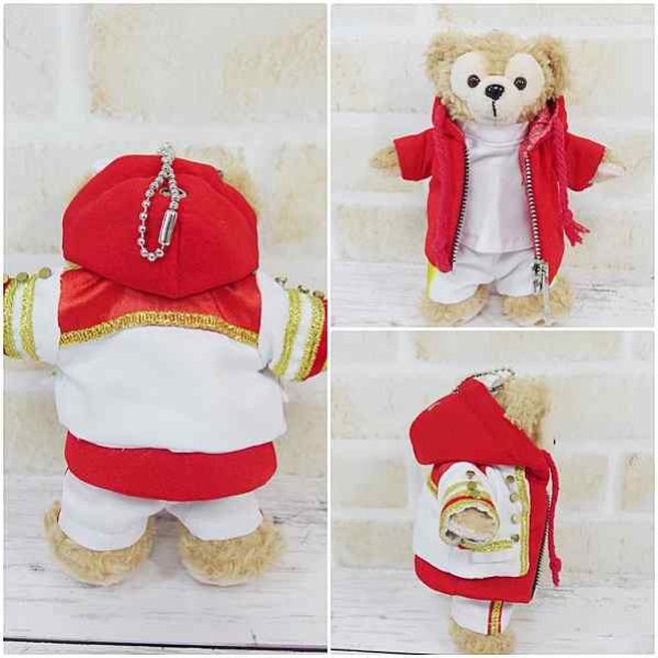 画像3: ダッフィー 衣装 Lil 風 ぬいばサイズ (14cm) コスチューム 服 L08 赤 (3)