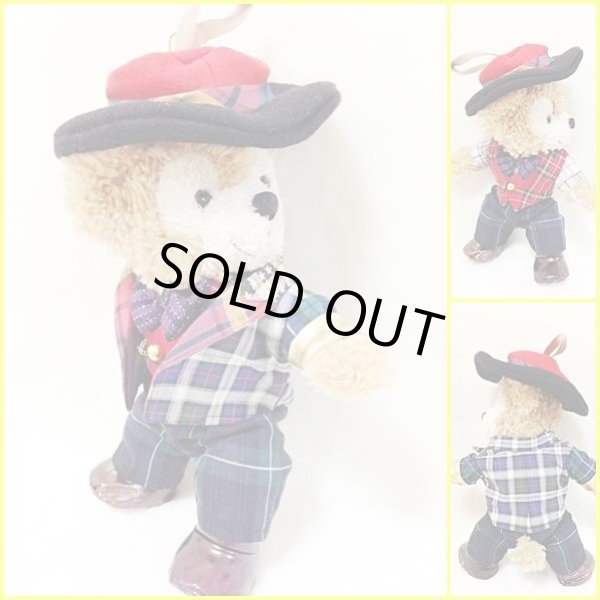 画像2: 【予約受付中】ダッフィー&ジェラトーニ 衣装 ポーチサイズ (身長28cm) 1992* チェック コスチューム 服 N a09 (2)