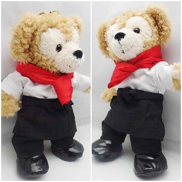 画像2: 【予約受付中】 ダッフィー 衣装 Sサイズ (身長43cm)  Love ギター コスチューム 服 【予約受付中】 ダッフィー＆ジェラトーニ 衣装 ポーチサイズ (身長28cm) ショコラティエ パティシエ コスチューム 服 a116 M (2)