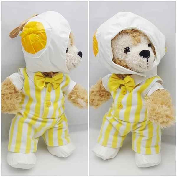 画像2: 【予約受付中】 ダッフィー＆ジェラトーニ 衣装 ポーチサイズ (身長28cm) 変身シリーズ ポップコーン コスチューム 服 黄色 a142 (2)