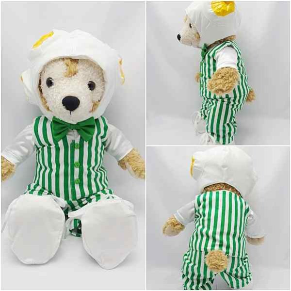 画像3: 【予約受付中】 ダッフィー 衣装 Sサイズ (身長43cm) 変身シリーズ ポップコーン コスチューム 服 緑 a146 (3)