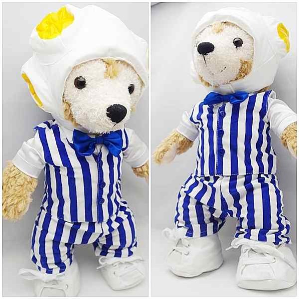 画像2: 【予約受付中】 ダッフィー 衣装 Sサイズ (身長43cm) 変身シリーズ ポップコーン コスチューム 服 青 a149 (2)