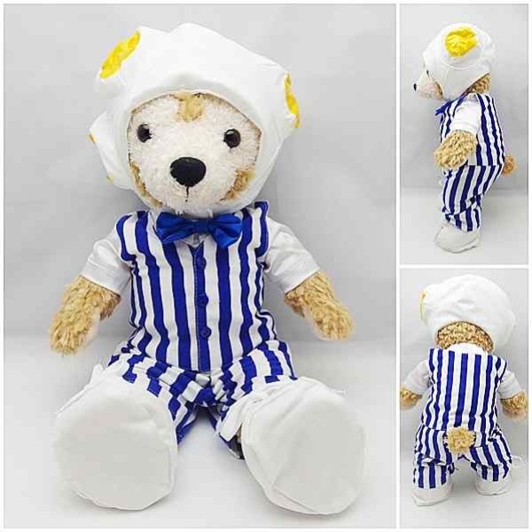 画像3: 【予約受付中】 ダッフィー 衣装 Sサイズ (身長43cm) 変身シリーズ ポップコーン コスチューム 服 青 a149 (3)