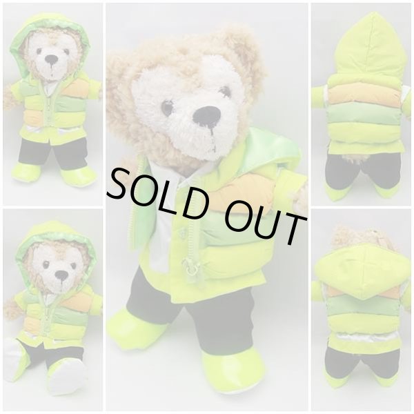 画像3: 【予約受付中】 ダッフィー&ジェラトーニ 衣装 ポーチサイズ (身長28cm) popcorn ダウンジャケット コスチューム 服 緑 M a150 (3)