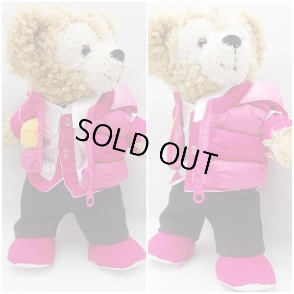 画像2: 【予約受付中】 ダッフィー&ジェラトーニ 衣装 ポーチサイズ (身長28cm) popcorn ダウンジャケット コスチューム 服 ピンク N a152 (2)