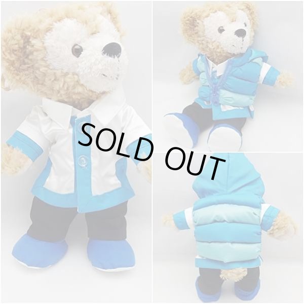 画像3: 【予約受付中】 ダッフィー&ジェラトーニ 衣装 ポーチサイズ (身長28cm) popcorn ダウンジャケット コスチューム 服 水色 S a153 (3)