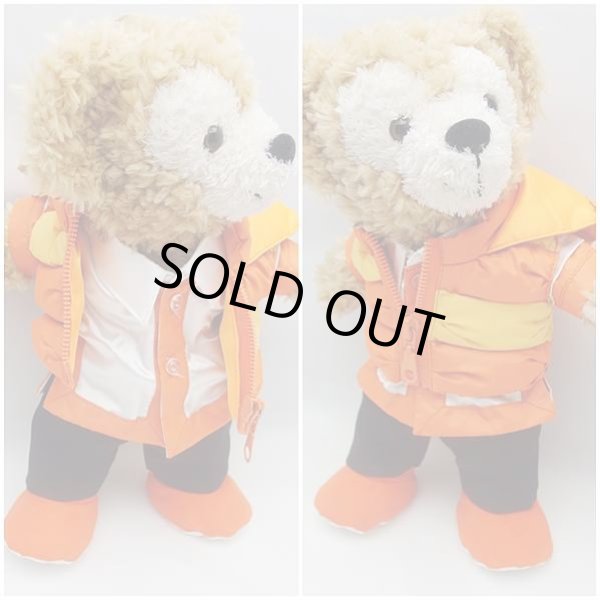 画像2: 【予約受付中】 ダッフィー&ジェラトーニ 衣装 ポーチサイズ (身長28cm) popcorn ダウンジャケット コスチューム 服 オレンジ O a154 (2)