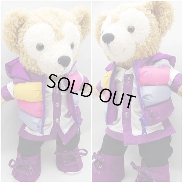 画像2: 【予約受付中】 ダッフィー 衣装 Sサイズ (身長43cm) popcorn ダウンジャケット コスチューム 服 紫 A a156 (2)