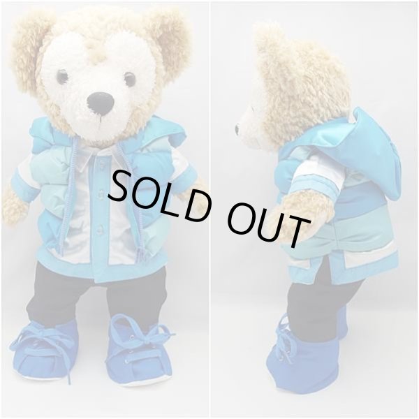 画像2: 【予約受付中】 ダッフィー 衣装 Sサイズ (身長43cm) popcorn ダウンジャケット コスチューム 服 水色 S a158 (2)