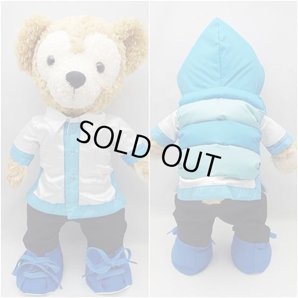画像3: 【予約受付中】 ダッフィー 衣装 Sサイズ (身長43cm) popcorn ダウンジャケット コスチューム 服 水色 S a158 (3)