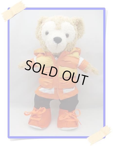 画像1: 【予約受付中】 ダッフィー 衣装 Sサイズ (身長43cm) popcorn ダウンジャケット コスチューム 服 オレンジ O a159 (1)