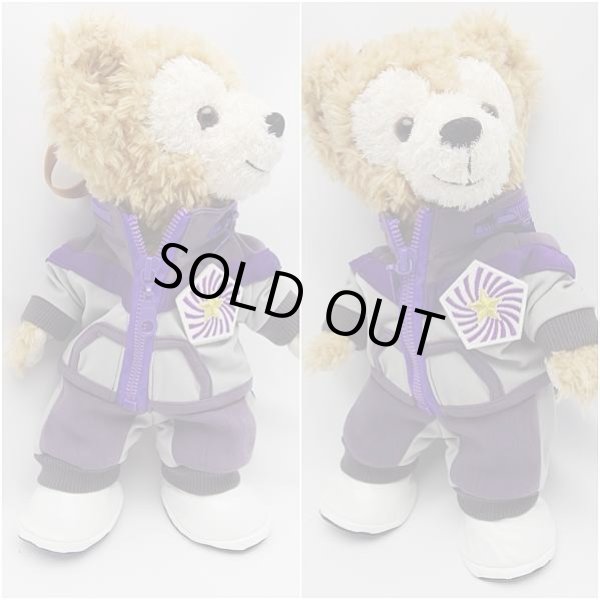 画像2: 【予約受付中】 ダッフィー&ジェラトーニ 衣装 ポーチサイズ (身長28cm) 2014年 学校 ジャージ コスチューム 服 紫 a170 M (2)