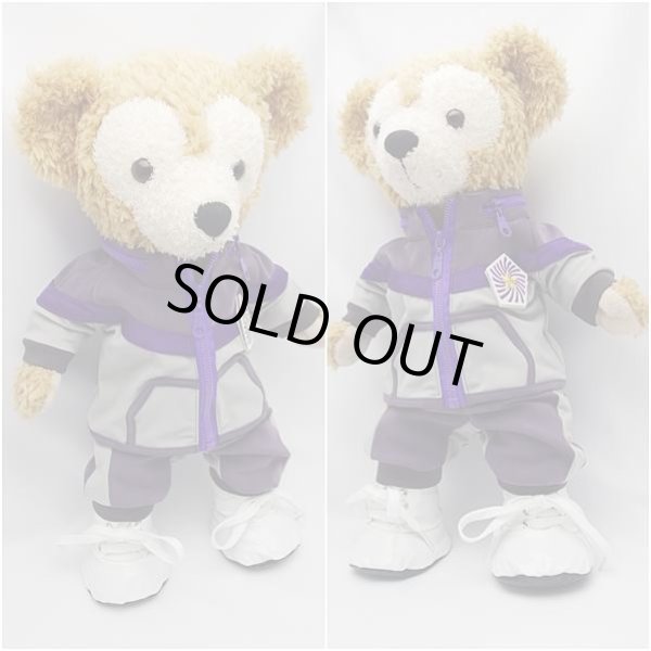 画像2: 【予約受付中】ダッフィー 衣装 Sサイズ (身長43cm) 2014年 学校 ジャージ コスチューム 服 紫 a175 M (2)