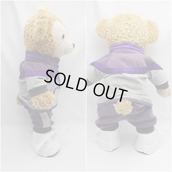 画像3: 【予約受付中】ダッフィー 衣装 Sサイズ (身長43cm) 2014年 学校 ジャージ コスチューム 服 紫 a175 M (3)