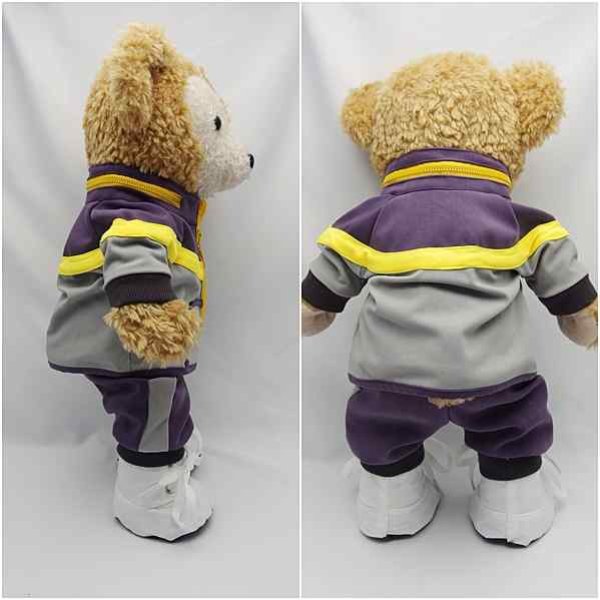 画像3: 【予約受付中】 ダッフィー 衣装 Sサイズ (身長43cm) 2014年 学校 ジャージ コスチューム 服 黄色 a177 N (3)