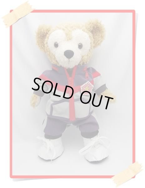 画像1: 【予約受付中】ダッフィー 衣装 Sサイズ (身長43cm) 2014年 学校 ジャージ コスチューム 服 赤 a178 S (1)