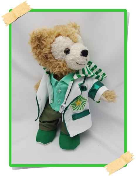 画像1: 【予約受付中】 ダッフィー＆ジェラトーニ 衣装 ポーチサイズ (身長28cm) 2013 白衣 コスチューム 服  a181 (1)