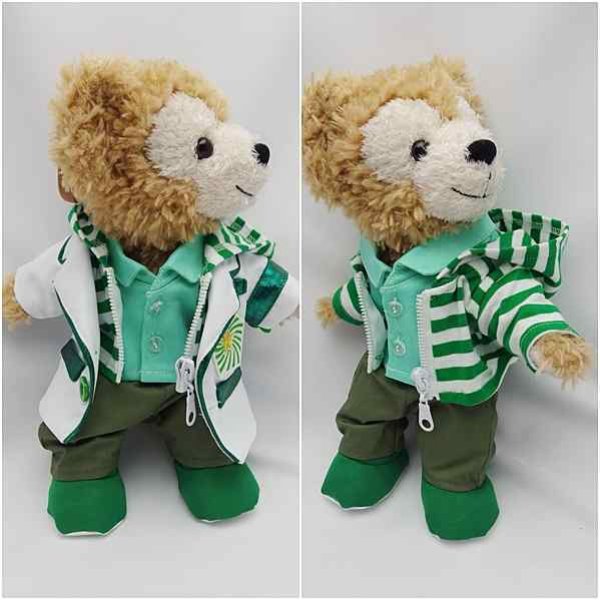 画像2: 【予約受付中】 ダッフィー＆ジェラトーニ 衣装 ポーチサイズ (身長28cm) 2013 白衣 コスチューム 服  a181 (2)