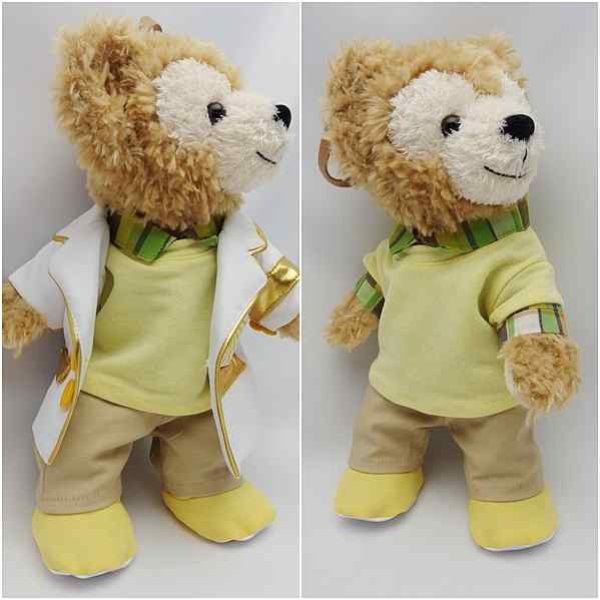 画像2: 【予約受付中】 ダッフィー＆ジェラトーニ 衣装 ポーチサイズ (身長28cm) 2013 白衣 コスチューム 服  a182 (2)