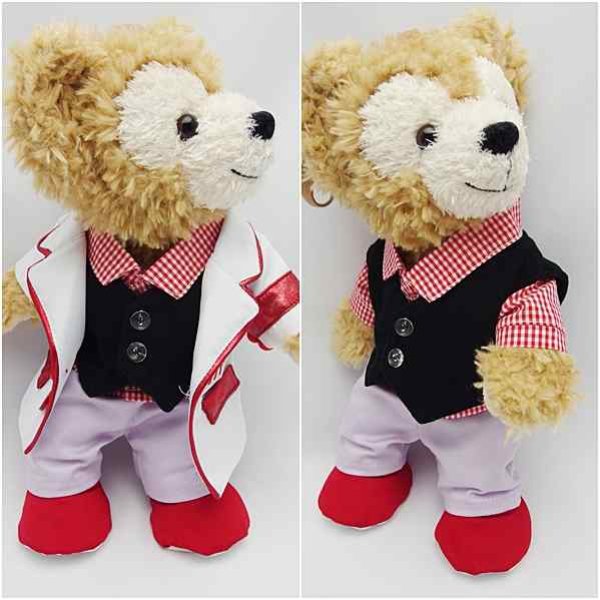 画像2: 【予約受付中】 ダッフィー＆ジェラトーニ 衣装 ポーチサイズ (身長28cm) 2013 白衣 コスチューム 服  a183 (2)