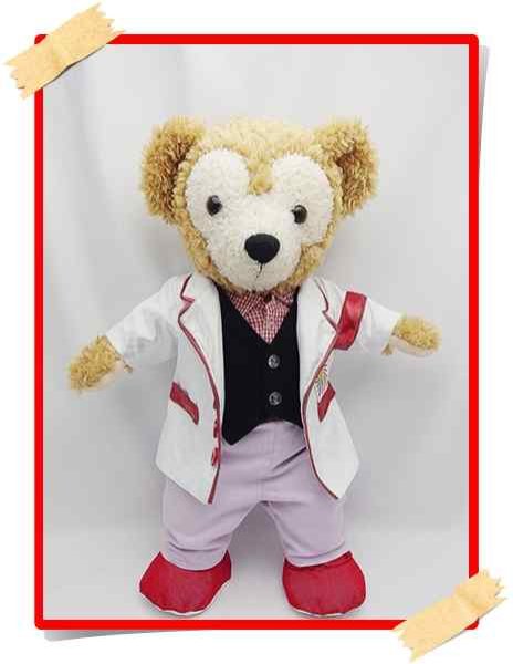 画像1: 【予約受付中】 ダッフィー 衣装 Sサイズ (身長43cm) 2013 白衣 コスチューム 服   a188 (1)