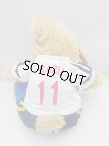 画像2: 【予約受付中】ダッフィー&ジェラトーニ 衣装 ポーチサイズ (身長28cm) サッカー ユニフォーム コスチューム 服  「白」「背番号11 KAZU」 a192 (2)